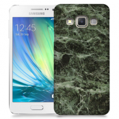Skal till Samsung Galaxy A3 - Marble - Grön/Svart