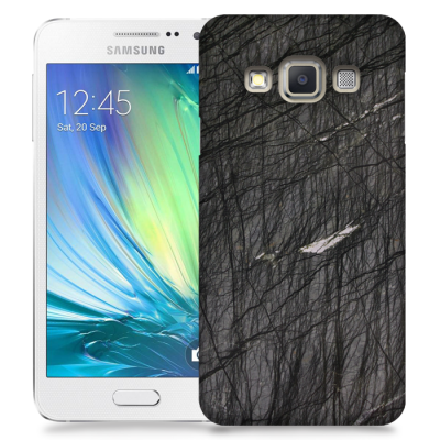 Skal till Samsung Galaxy A3 - Marble - Svart