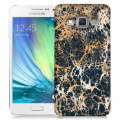 Skal till Samsung Galaxy A3 - Marble - Svart/Guld