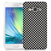 Skal till Samsung Galaxy A3 - Polkadots - Svart/Vit