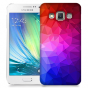 Skal till Samsung Galaxy A3 (2015) - Polygon - Blå/Lila/Röd