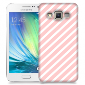Skal till Samsung Galaxy A3 - Stripes - Ljusrosa