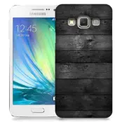 Skal till Samsung Galaxy A3 - Svarta plankor