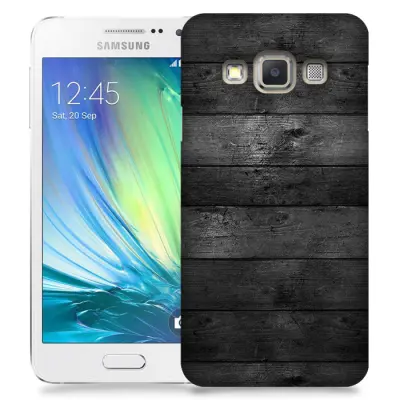 Skal till Samsung Galaxy A3 - Svarta plankor