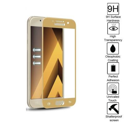 Edge to Edge härdat glas till Samsung Galaxy A5 (2017) - Gold