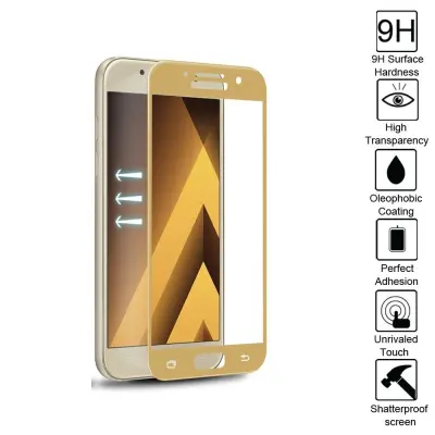 Edge to Edge härdat glas till Samsung Galaxy A5 (2017) - Gold