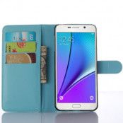 Litchi Plånboksfodral till Samsung Galaxy A5 (2016) - Blå