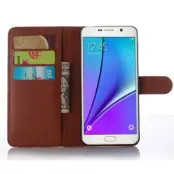 Litchi Plånboksfodral till Samsung Galaxy A5 (2016) - Brun