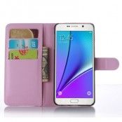 Litchi Plånboksfodral till Samsung Galaxy A5 (2016) - Rosa