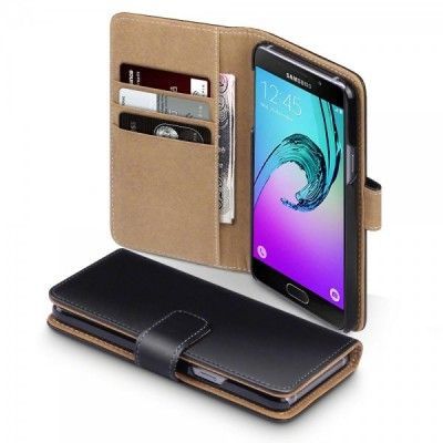 Plånboksfodral till Samsung Galaxy A5 2016 - Svart/brun