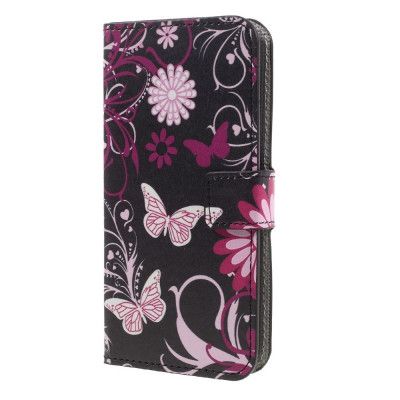 Plånboksfodral till Samsung Galaxy A5 (2017)  - Black Butterfly