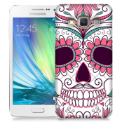 Skal till Samsung Galaxy A5 (2015) - Glad dödskalle - Rosa