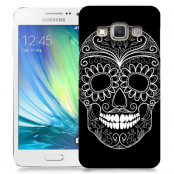 Skal till Samsung Galaxy A5 (2015) - Glad dödskalle - Svart
