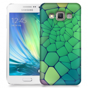 Skal till Samsung Galaxy A5 (2015) - Skifferstenar - Grön