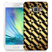 Skal till Samsung Galaxy A5 - Mönster - Guld/Svart