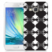 Skal till Samsung Galaxy A5 - Mönstrad tapet - Svart