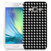 Skal till Samsung Galaxy A5 - Mönstrat tyg - Svart