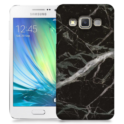 Skal till Samsung Galaxy A5 - Marble - Svart