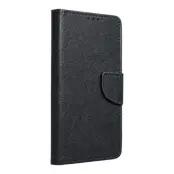 Galaxy A7 (2018) Plånboksfodral Fancy Eco Läder - Svart