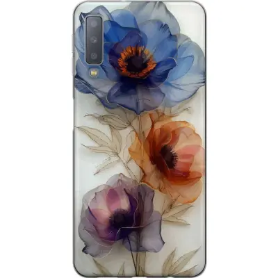 Mobilskal till Samsung Galaxy A7 (2018) med Silkesblommor