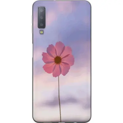 Mobilskal till Samsung Galaxy A7 (2018) med Rosa blomma