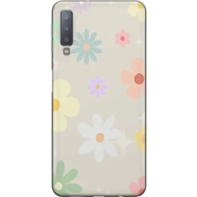 Mobilskal till Samsung Galaxy A7 (2018) med fejdande blommor