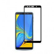 Heltäckande skärmskydd i härdat glas för Samsung Galaxy A7 2018 - Svart