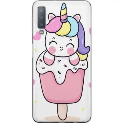Mobilskal till Samsung Galaxy A7 (2018) med Glad enhörning