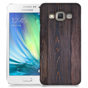 Skal till Samsung Galaxy A7 - Mörkbetsat trä
