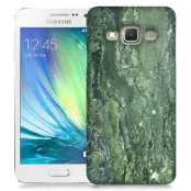 Skal till Samsung Galaxy A7 - Marble - Grön