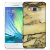 Skal till Samsung Galaxy A7 - Marble - Gul
