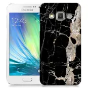 Skal till Samsung Galaxy A7 - Marble - Svart