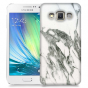 Skal till Samsung Galaxy A7 - Marble - Vit/Grå