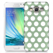 Skal till Samsung Galaxy A7 - Polka - Grön