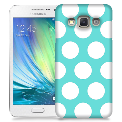 Skal till Samsung Galaxy A7 - Polka - Turkos