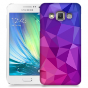 Skal till Samsung Galaxy A7 - Polygon - Lila