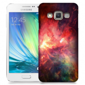 Skal till Samsung Galaxy A7 - Rymden - Röd/Svart