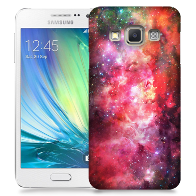 Skal till Samsung Galaxy A7 - Rymden - Rosa