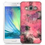 Skal till Samsung Galaxy A7 - Vattenfärg - Svart/Rosa