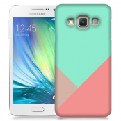 Skal till Samsung Galaxy A7 - Vinklar - Turkos/Rosa