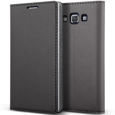 Verus Crayon Plånboksfodral till Samsung Galaxy A7 - Grå