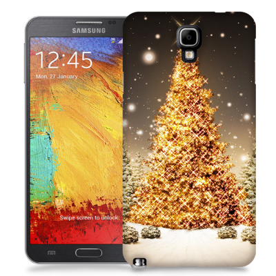 Skal till Samsung Galaxy Note 3 Neo - Glimmrande Julgran