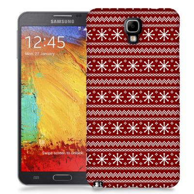 Skal till Samsung Galaxy Note 3 Neo - Juldekor - Röd/Vit