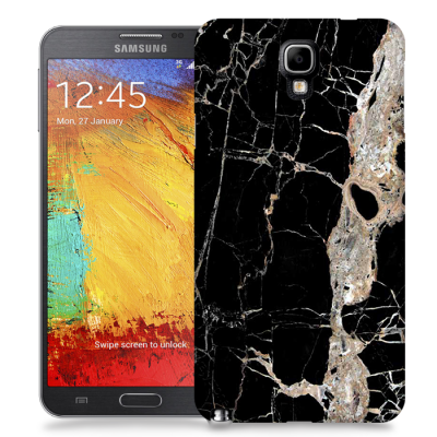 Skal till Samsung Galaxy Note 3 Neo - Marble - Svart