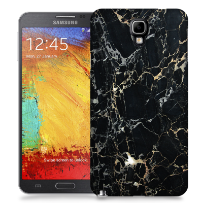 Skal till Samsung Galaxy Note 3 Neo - Marble - Svart