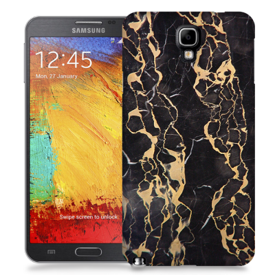 Skal till Samsung Galaxy Note 3 Neo - Marble - Svart