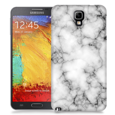 Skal till Samsung Galaxy Note 3 Neo - Marble - Vit/Svart