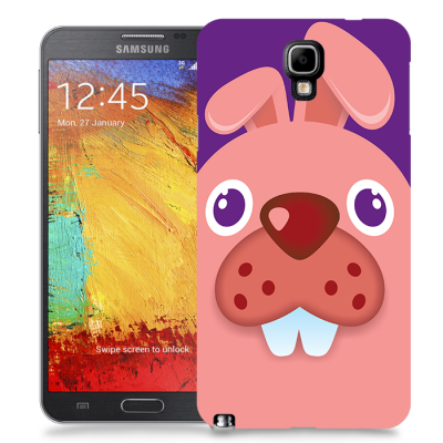 Skal till Samsung Galaxy Note 3 Neo - Rosa kanin