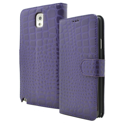 Croco Plånboksfodral till Samsung Galaxy Note 3 N9000 (Lila)
