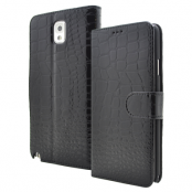 Croco Plånboksfodral till Samsung Galaxy Note 3 N9000 (Svart)